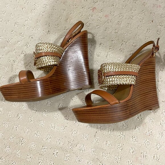 Coach Wedge Sandals - Size 8.5 - Picture 1 of 5